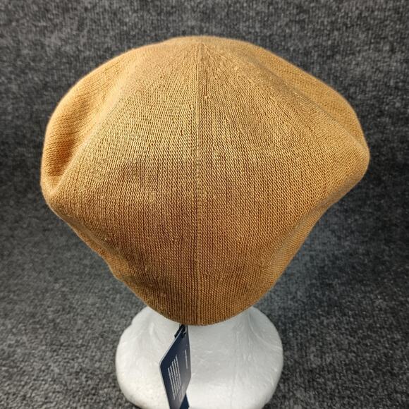 Kangol Hat Cap Fitted Mens Large Mustard Bamboo Geez Ivy Flat Driver - Picture 4 of 9